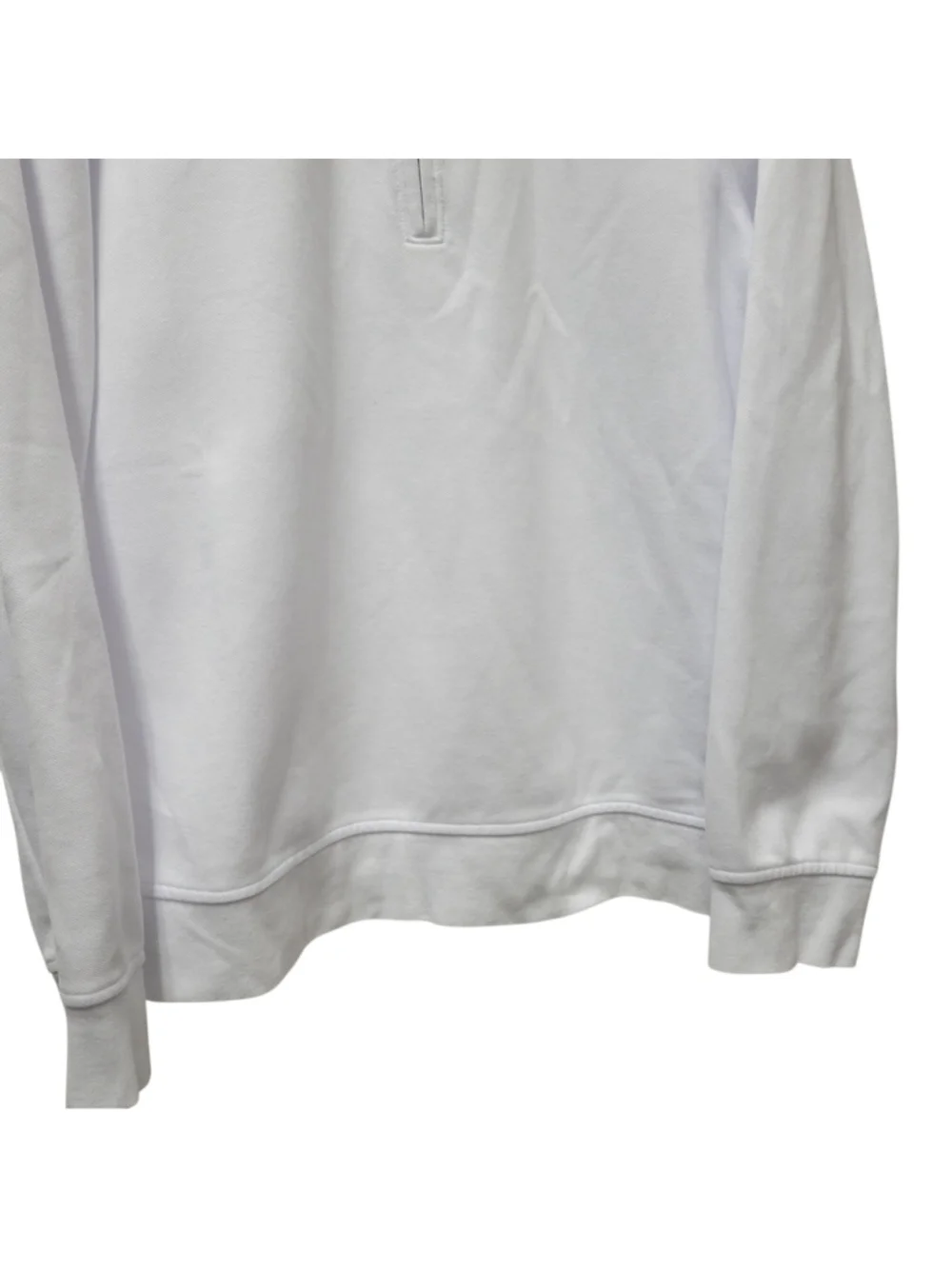 Brooks Brothers Men's Performance Series Quarter-Zip Long-Sleeves White Shirt